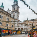 Christmas market stalls on Residenzplatz